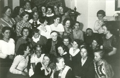 Wśród studentek w Warszawie 1934